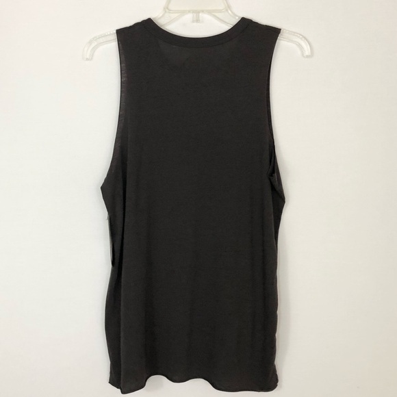 Chaser New Gold Pineapple Love Charcoal Tank Top M - Picture 5 of 8